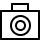 en grafisk symbol på en kamera som symboliserar porträttbilder till hemsida