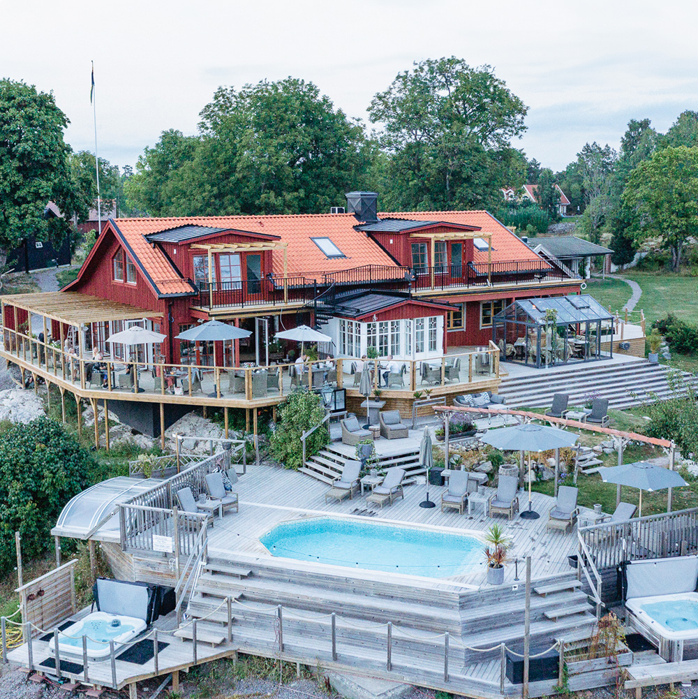 Sund nergården Drönarfoto på Sund Nergården